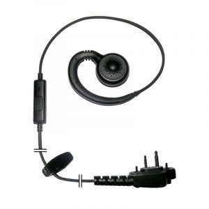 07834S13 07834S13 - Mini Ear Hook Headset Inline Push-To-Talk with S13 Termination