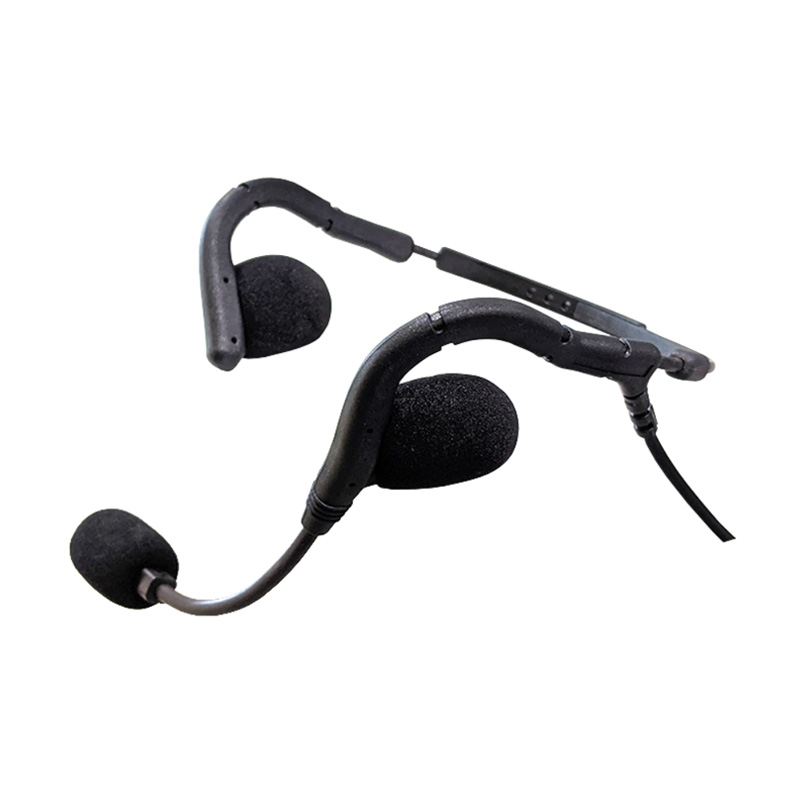 0784235X1 0784235X1 - Rugged Light Weight Dual Ear Headset with Noise Cancelling Boom Mike and X1 Termination